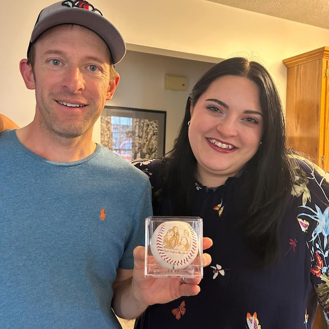 Personalized Gifts for Dad - Engrave Your Favorite Photo on Baseball Balls