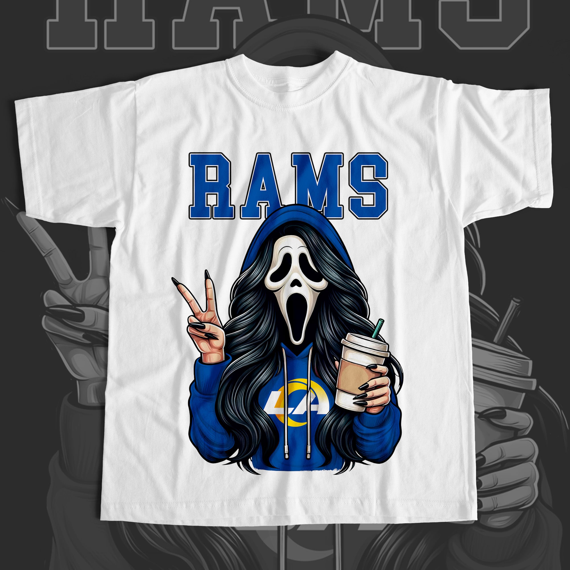 Ghostface Scream RAMS T-shirt
