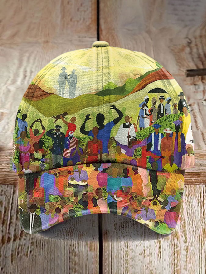Unisex Juneteenth Cheer Independence And Freedom Print Baseball Cap