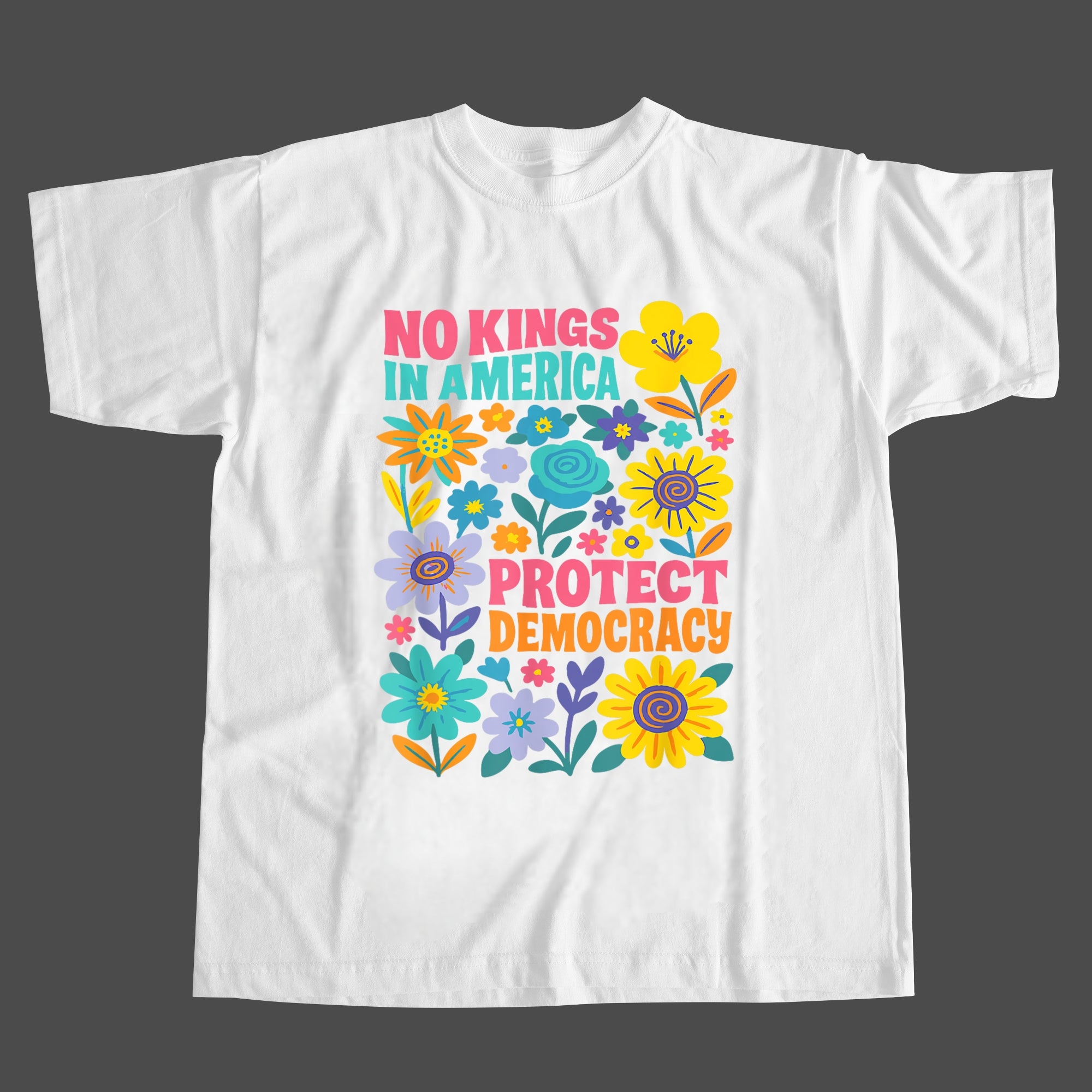 America Has No Kings Print T-Shirt
