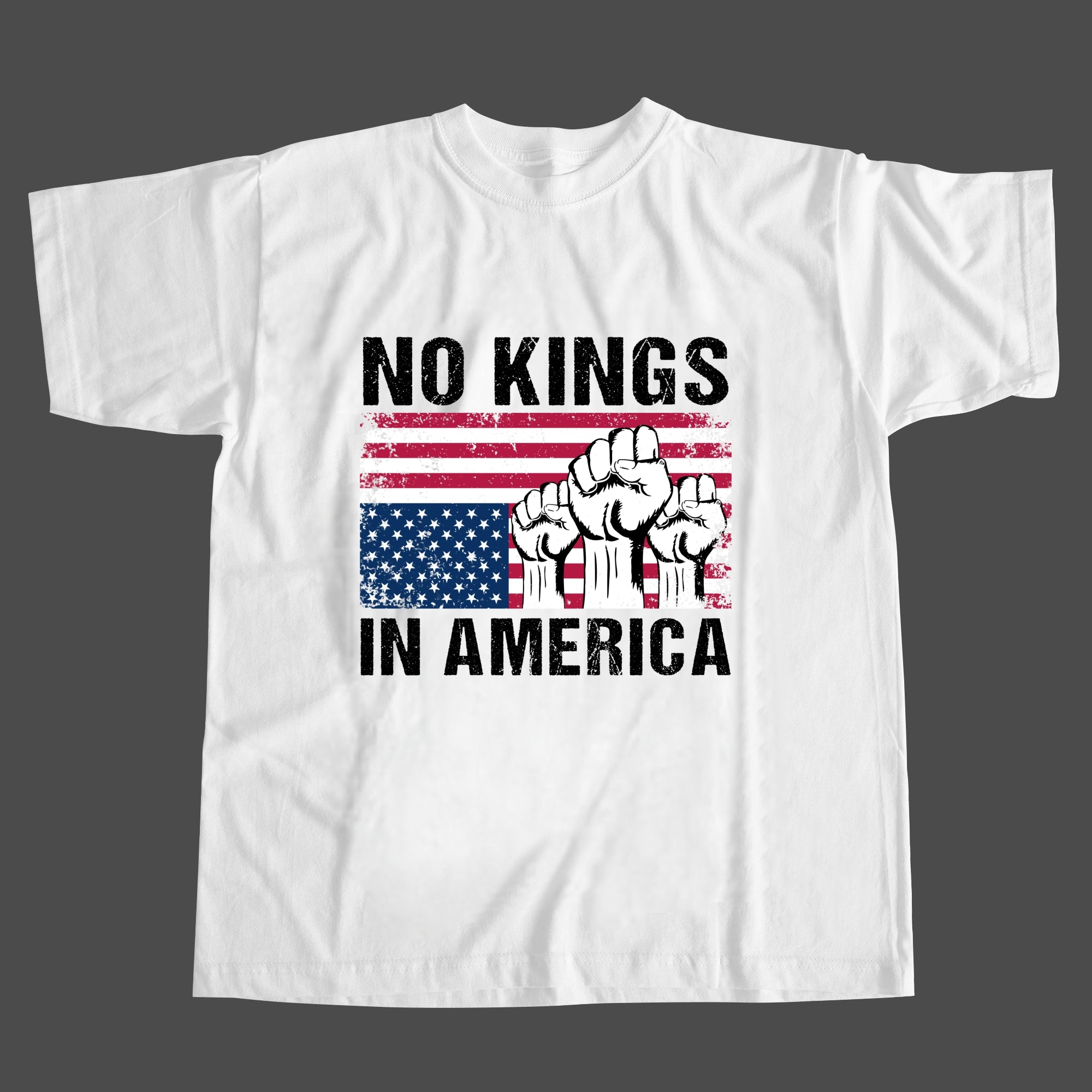America Has No Kings Print T-Shirt
