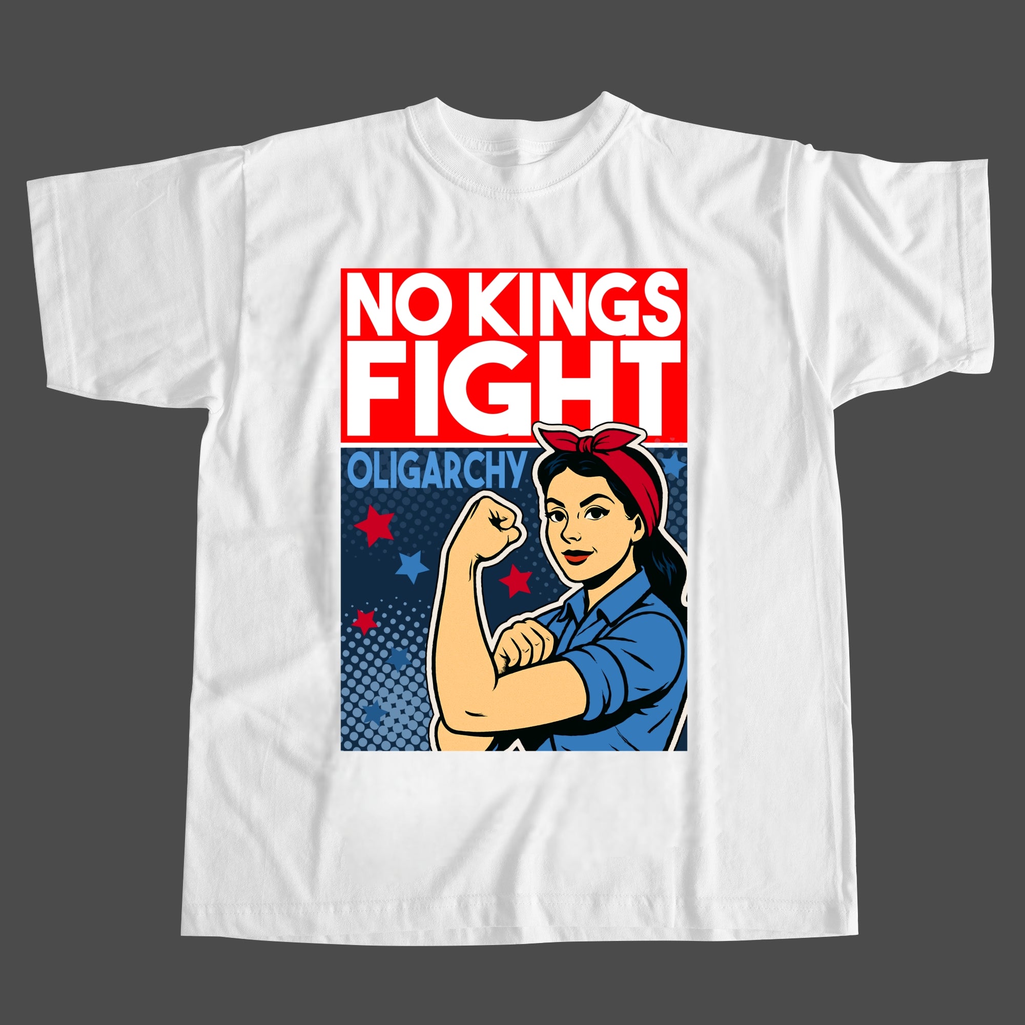 America Has No Kings Print T-Shirt