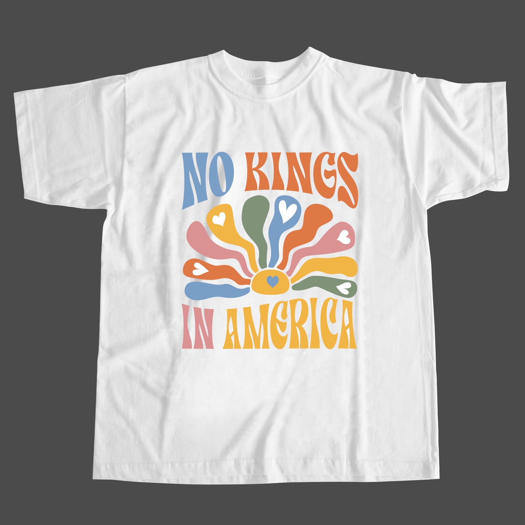 America Has No Kings Print T-Shirt