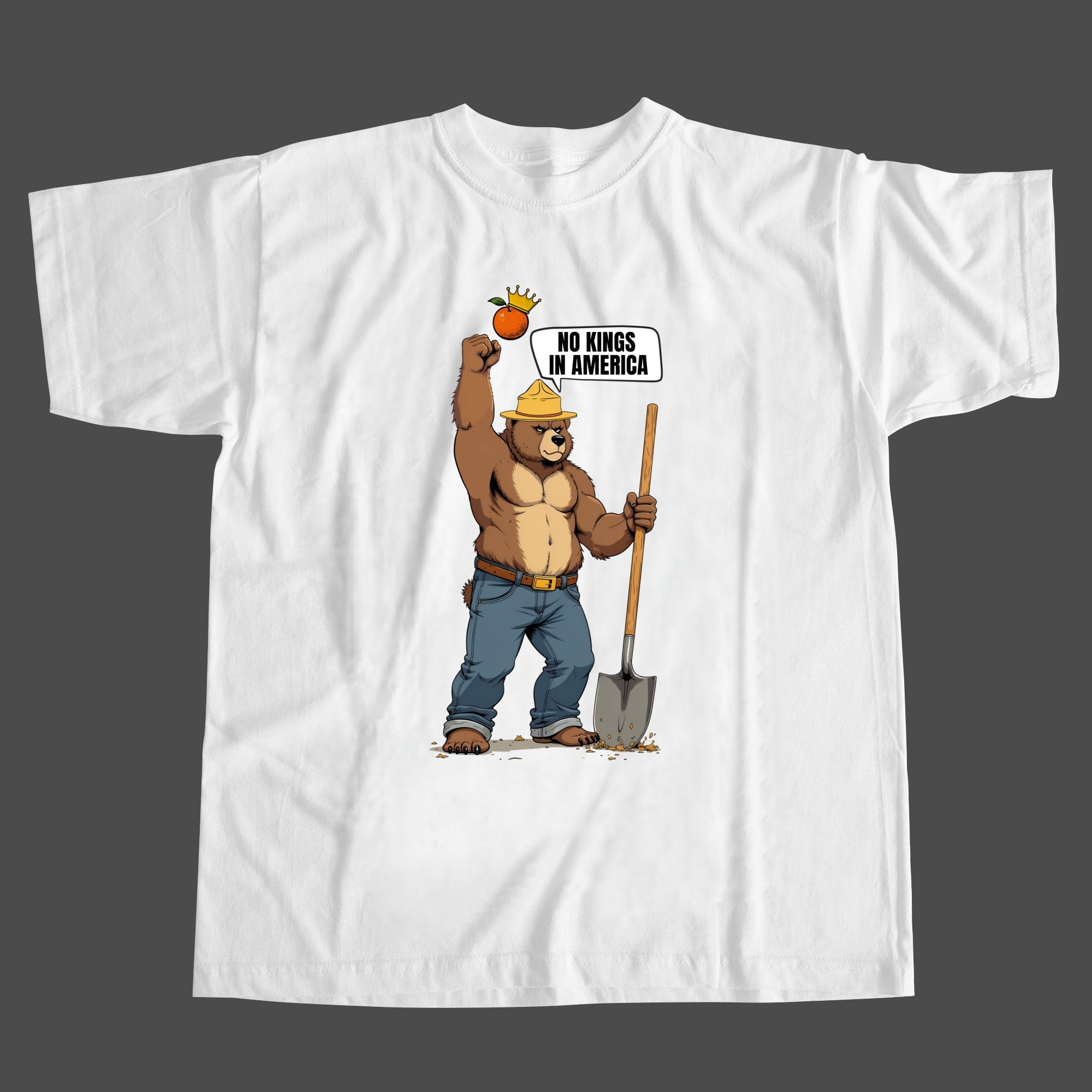 America Has No Kings Print T-Shirt