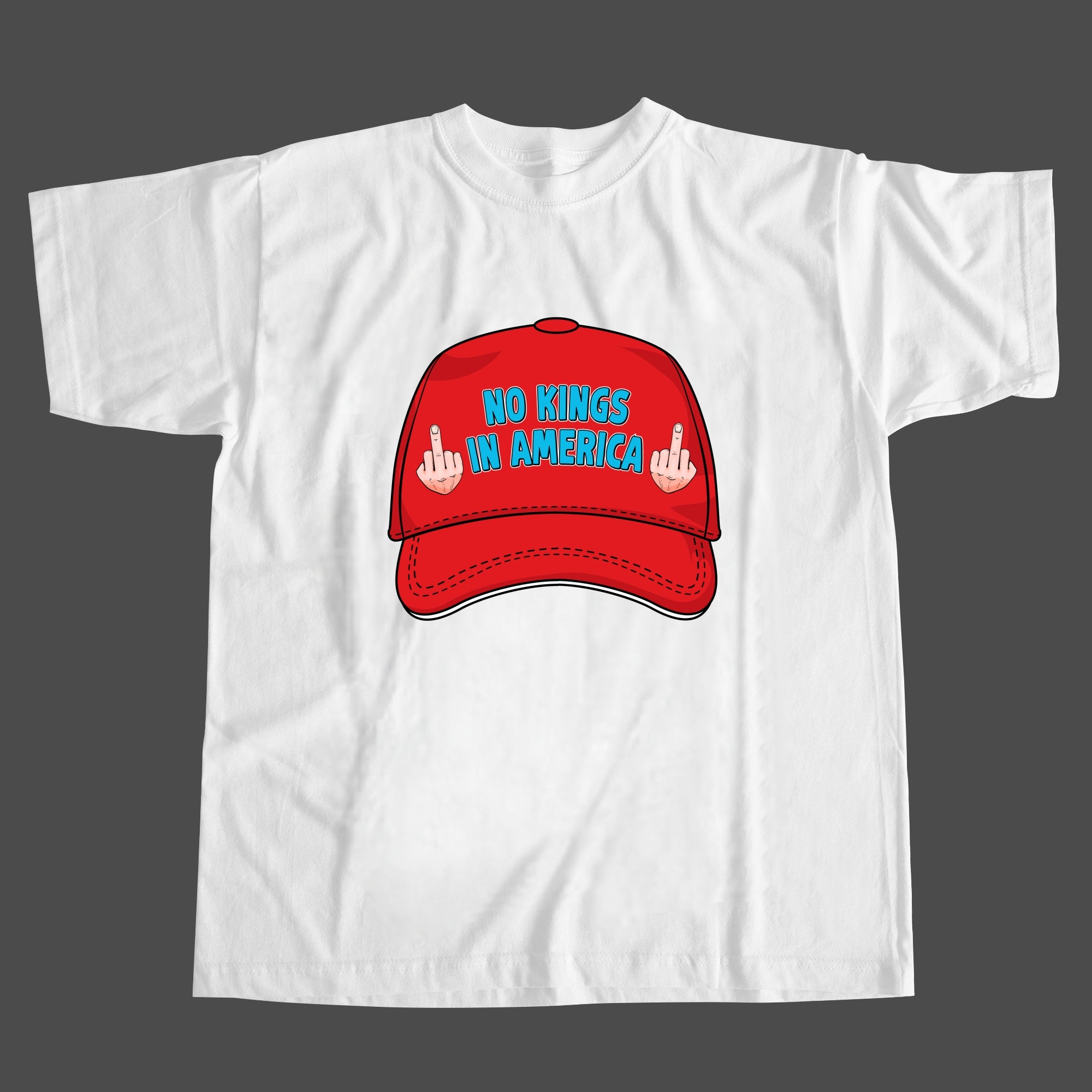 America Has No Kings Print T-Shirt