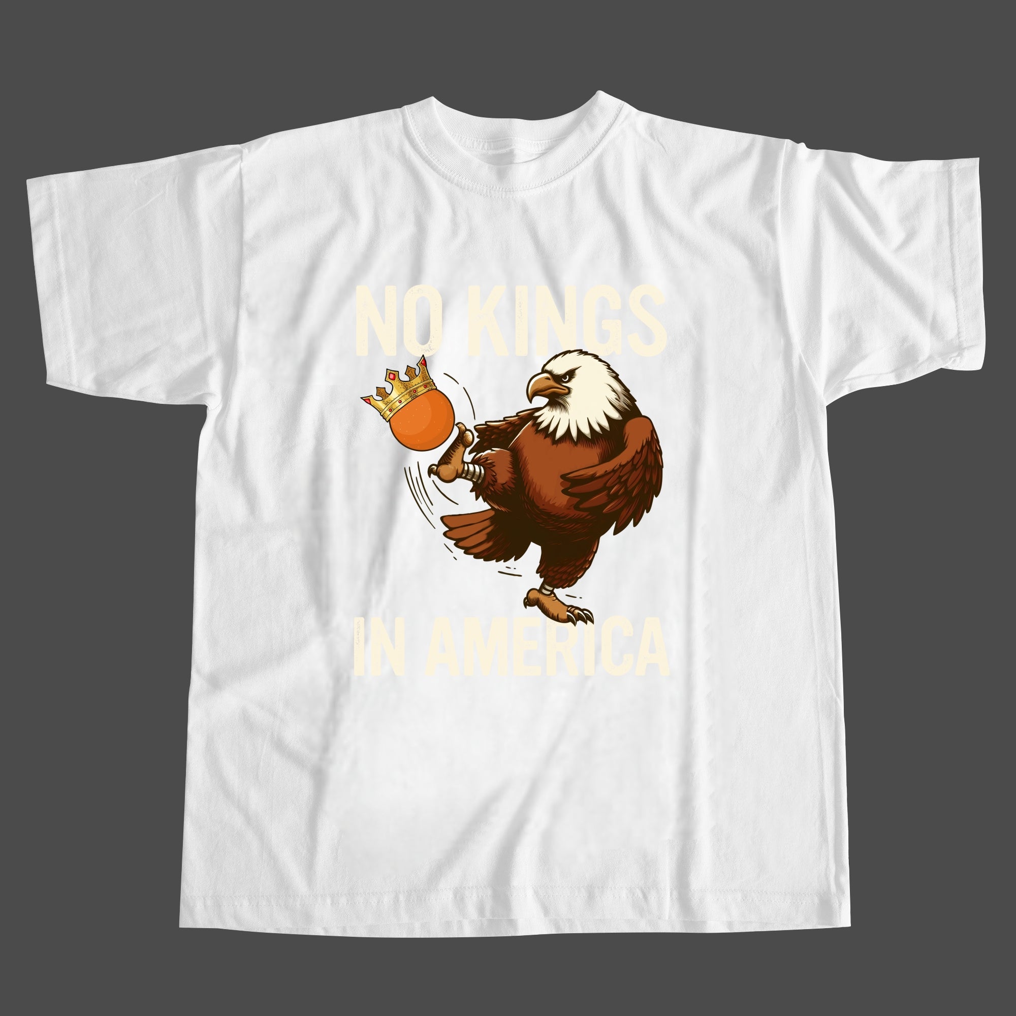 America Has No Kings Print T-Shirt