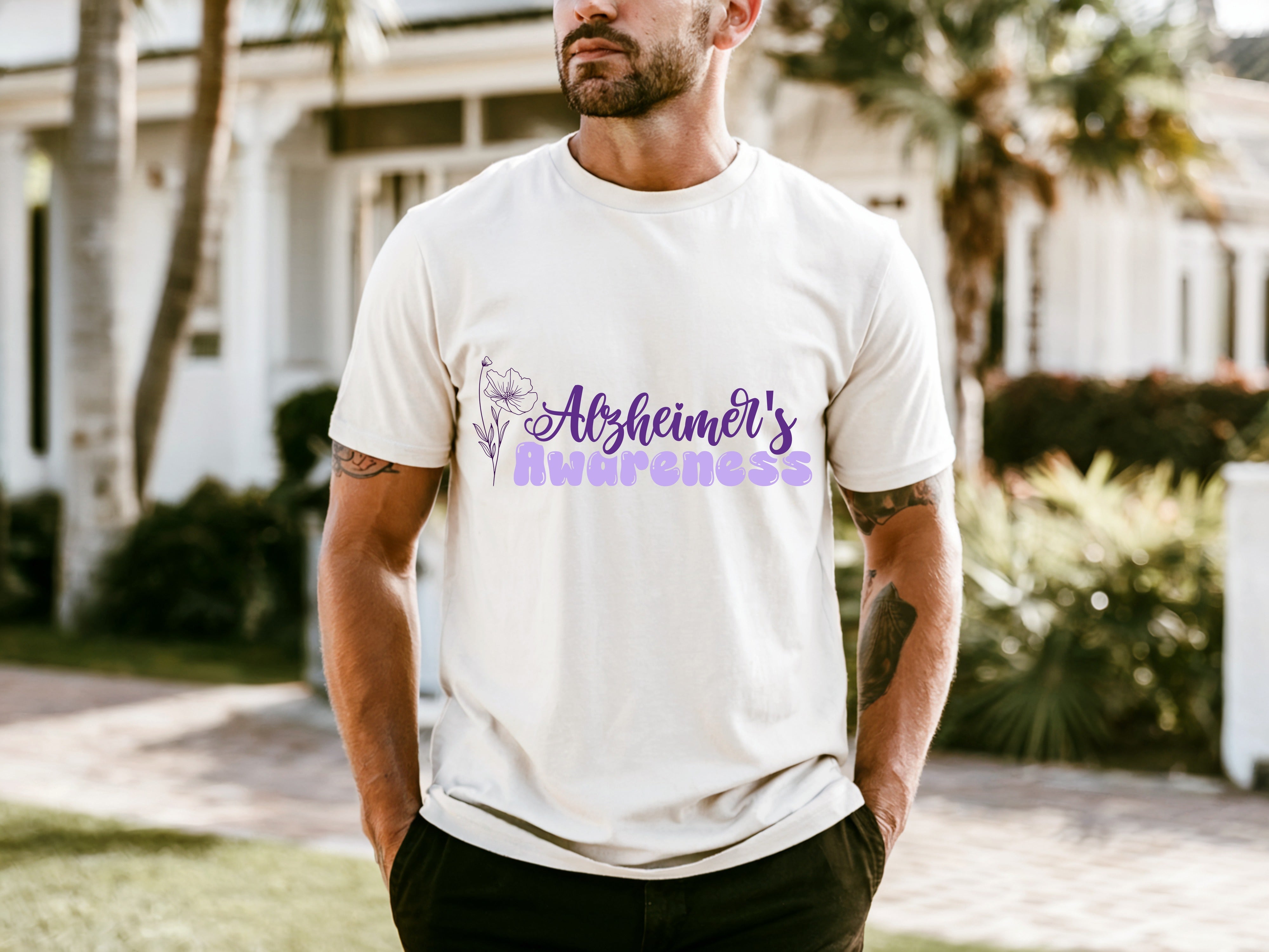Alzheimer's  Men's Trendy All-Match T-shirt