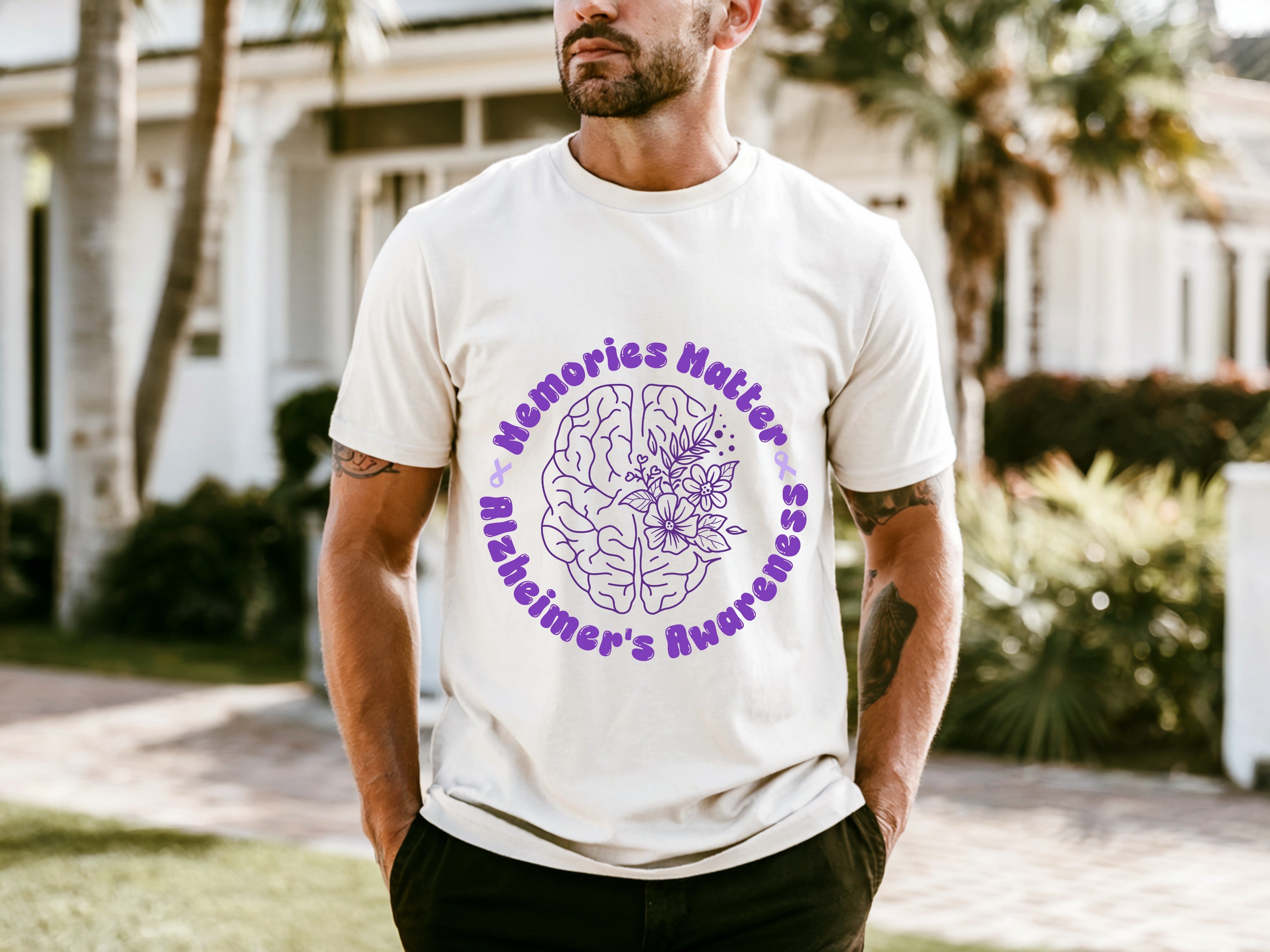 Alzheimer's Men's Summer Lightweight T-Shirt