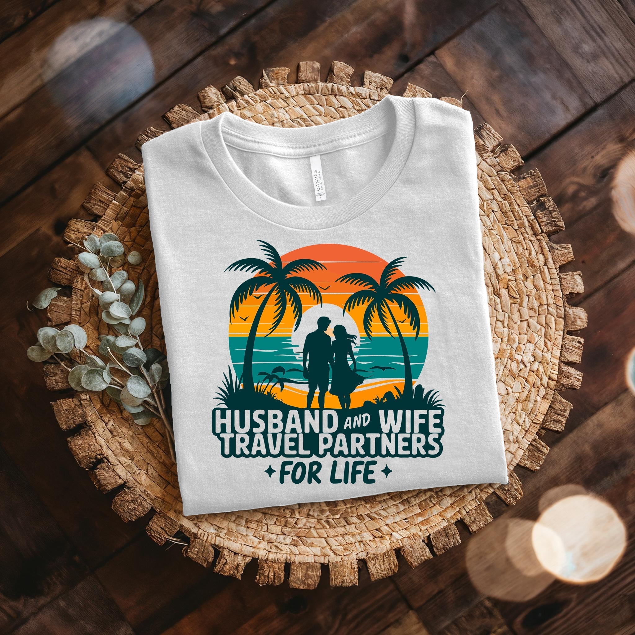 Couple On Vacation Unisex Summer Thin Short Sleeves