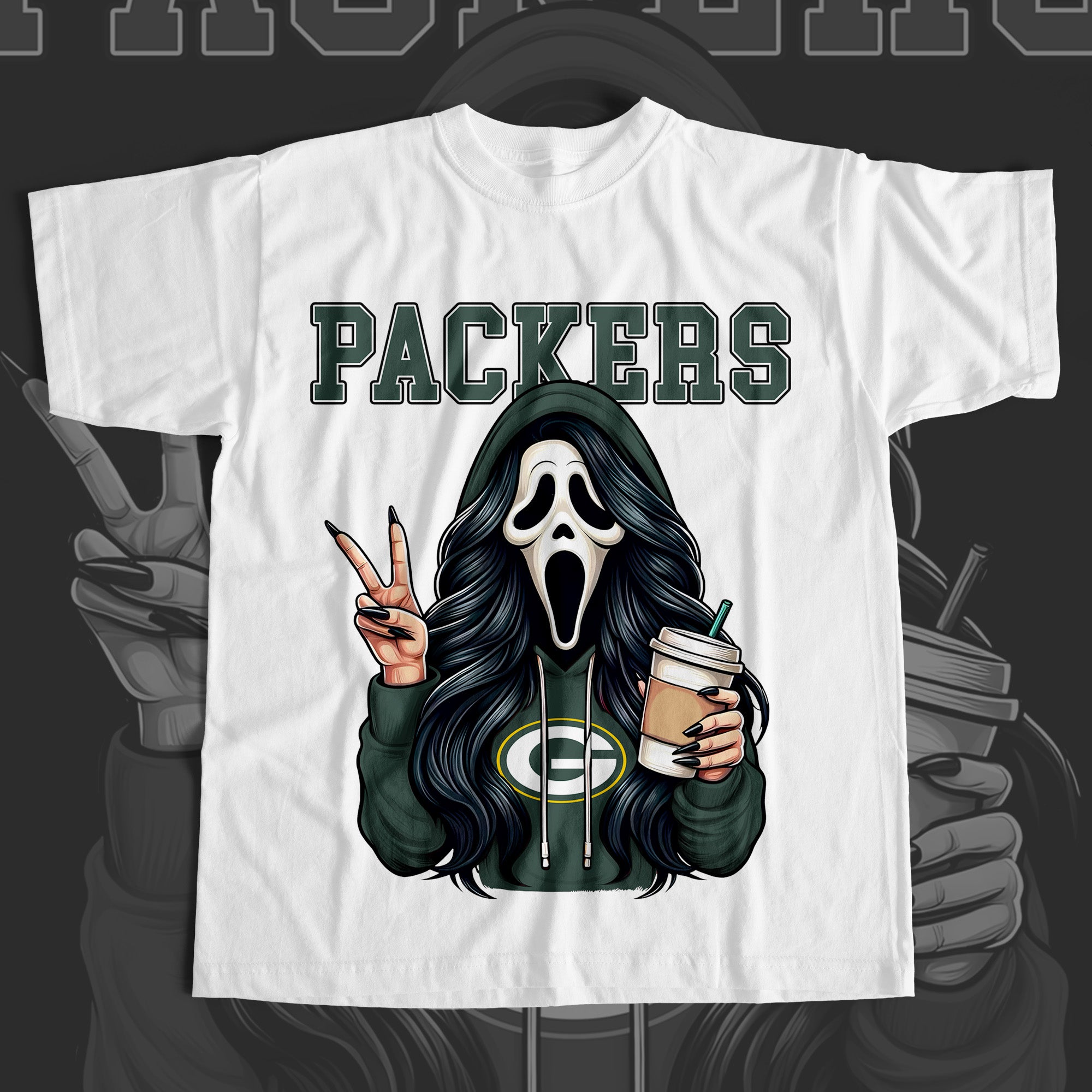 Ghostface Scream PACKERS T-shirt