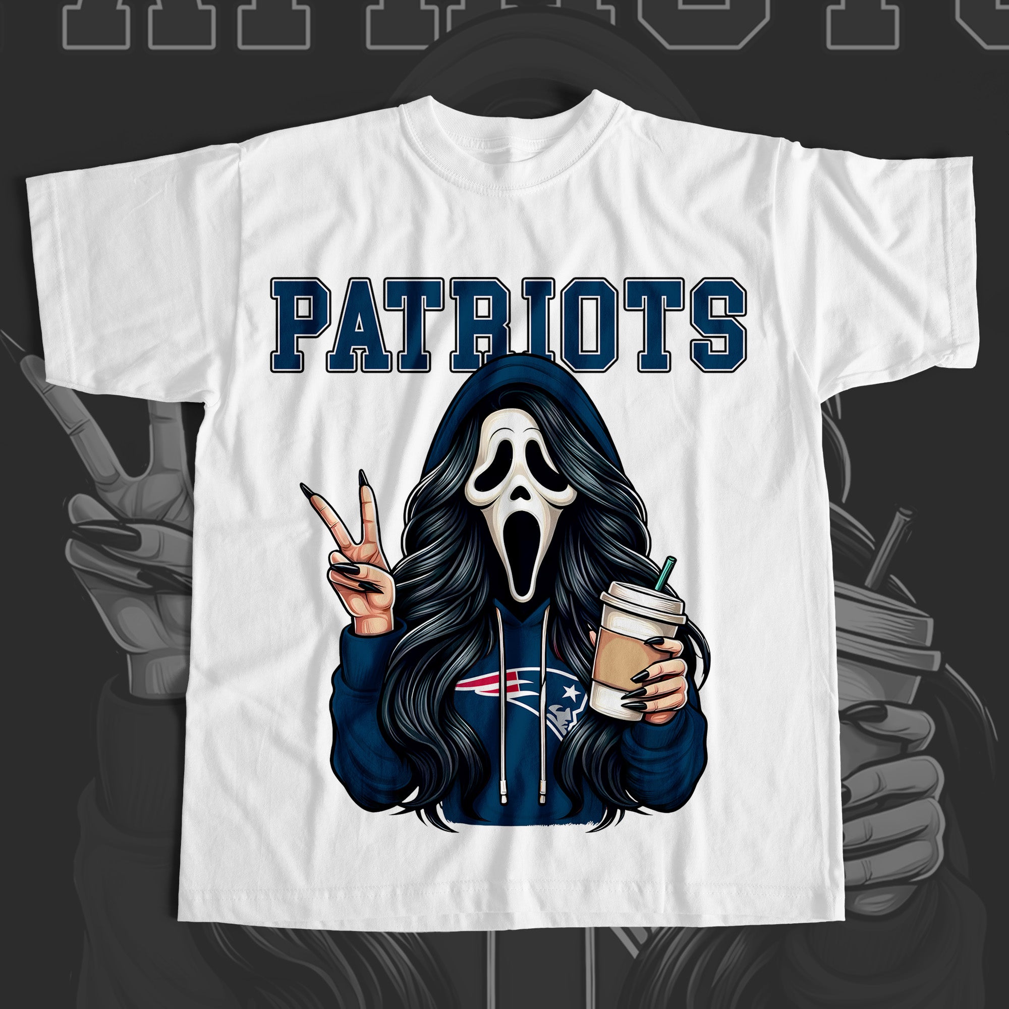 Ghostface Scream PATRIOTS T-shirt
