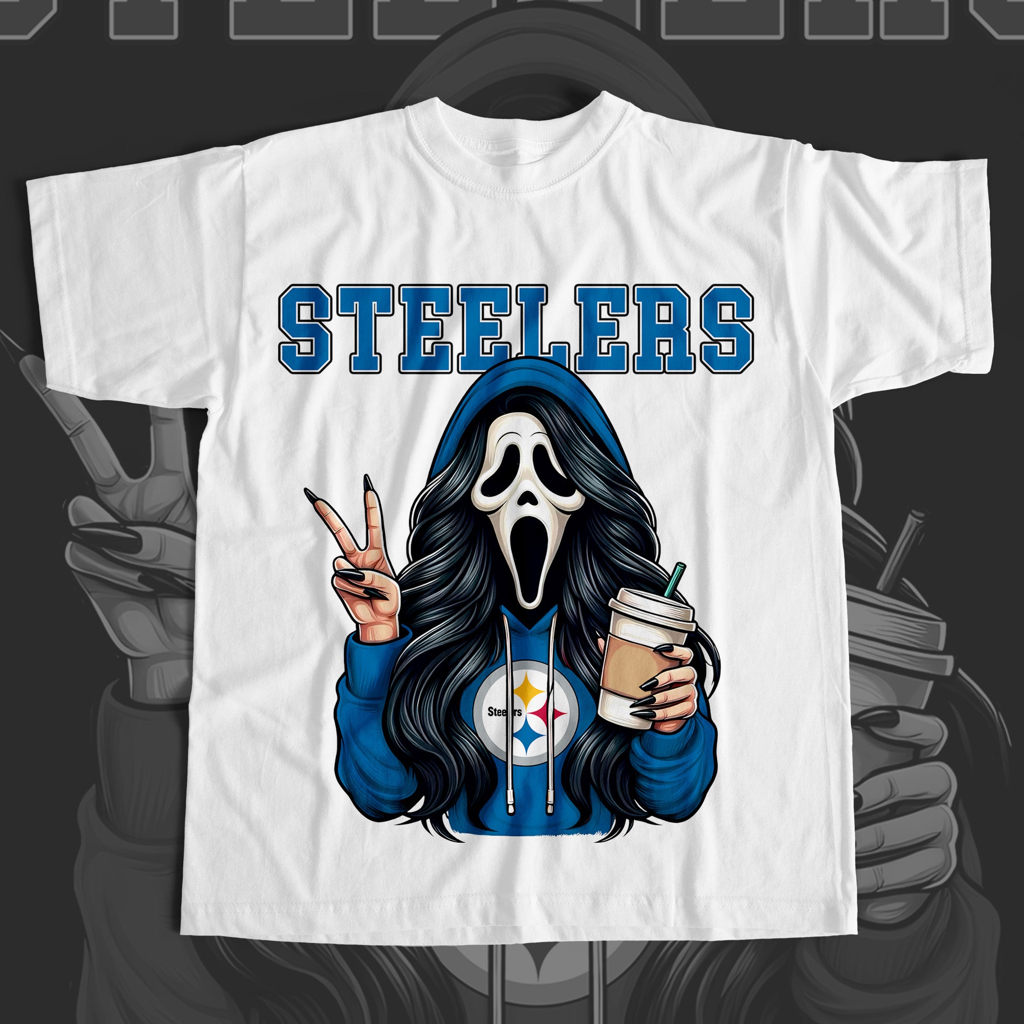 Ghostface Scream STEELERS T-shirt