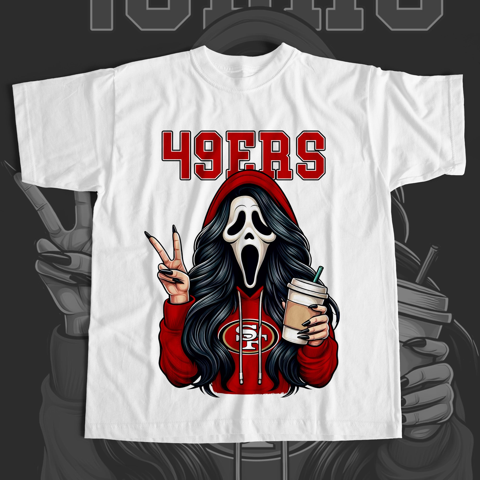 Ghostface Scream 49ERS T-shirt