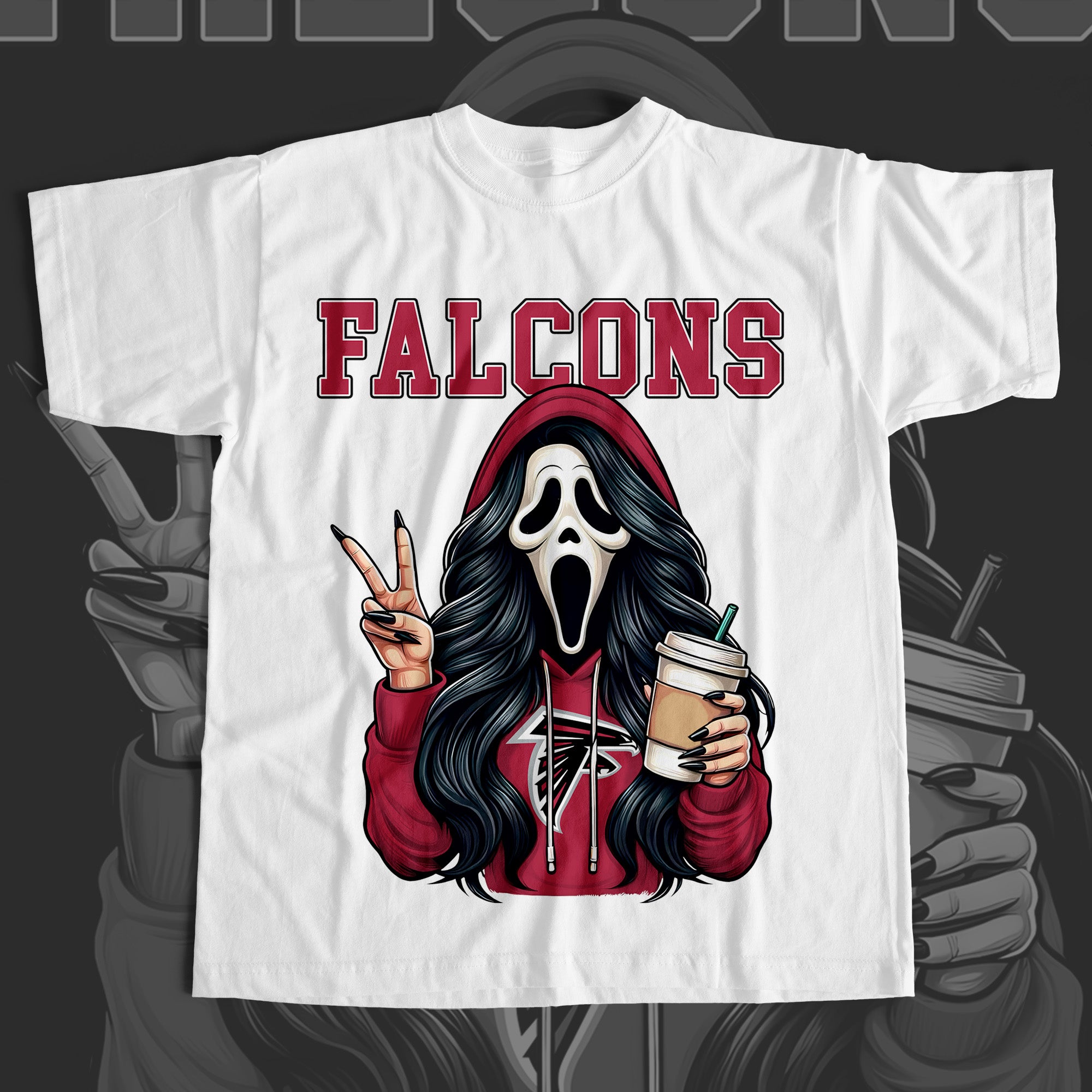 Ghostface Scream FALCONS T-shirt