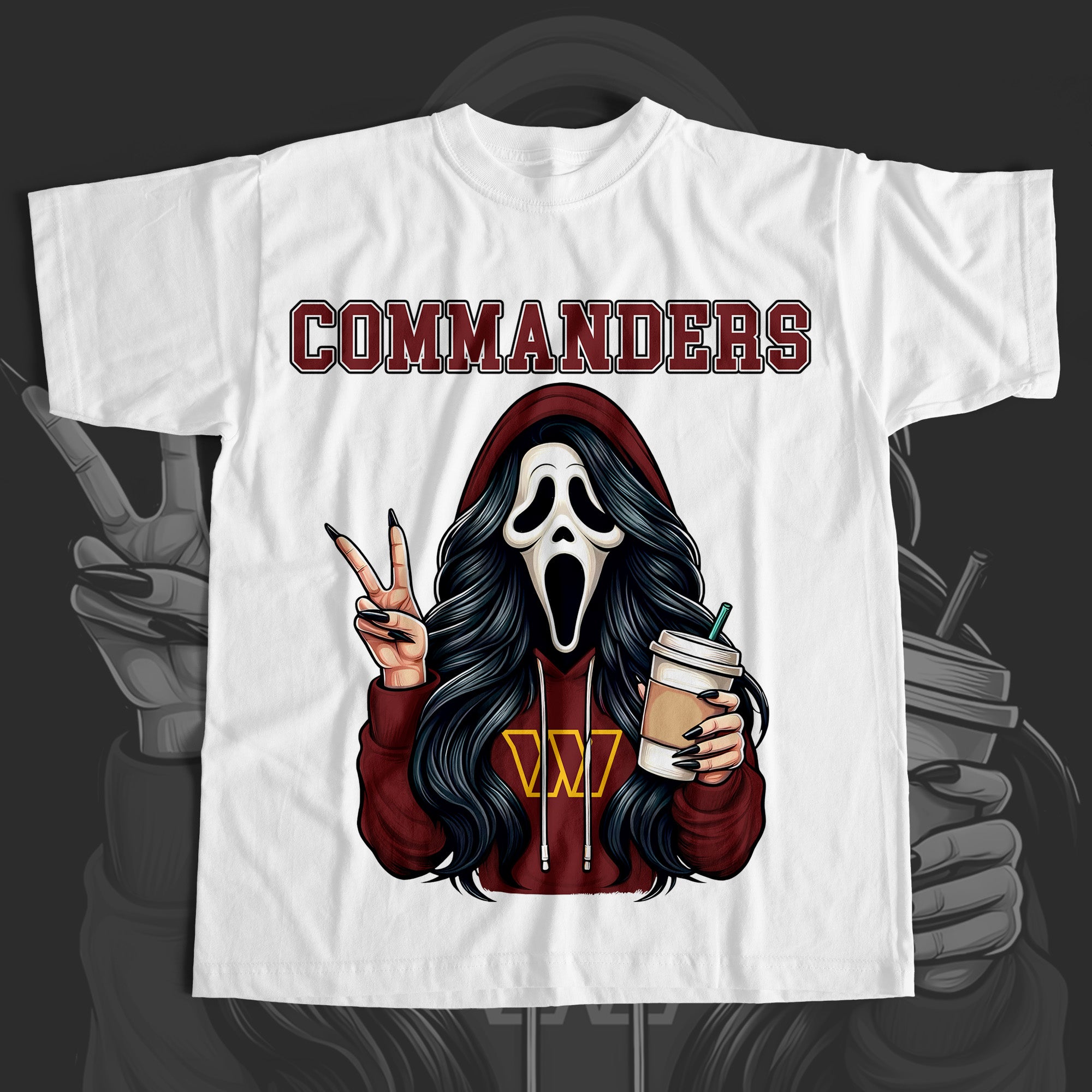 Ghostface Scream COMMANDERS T-shirt