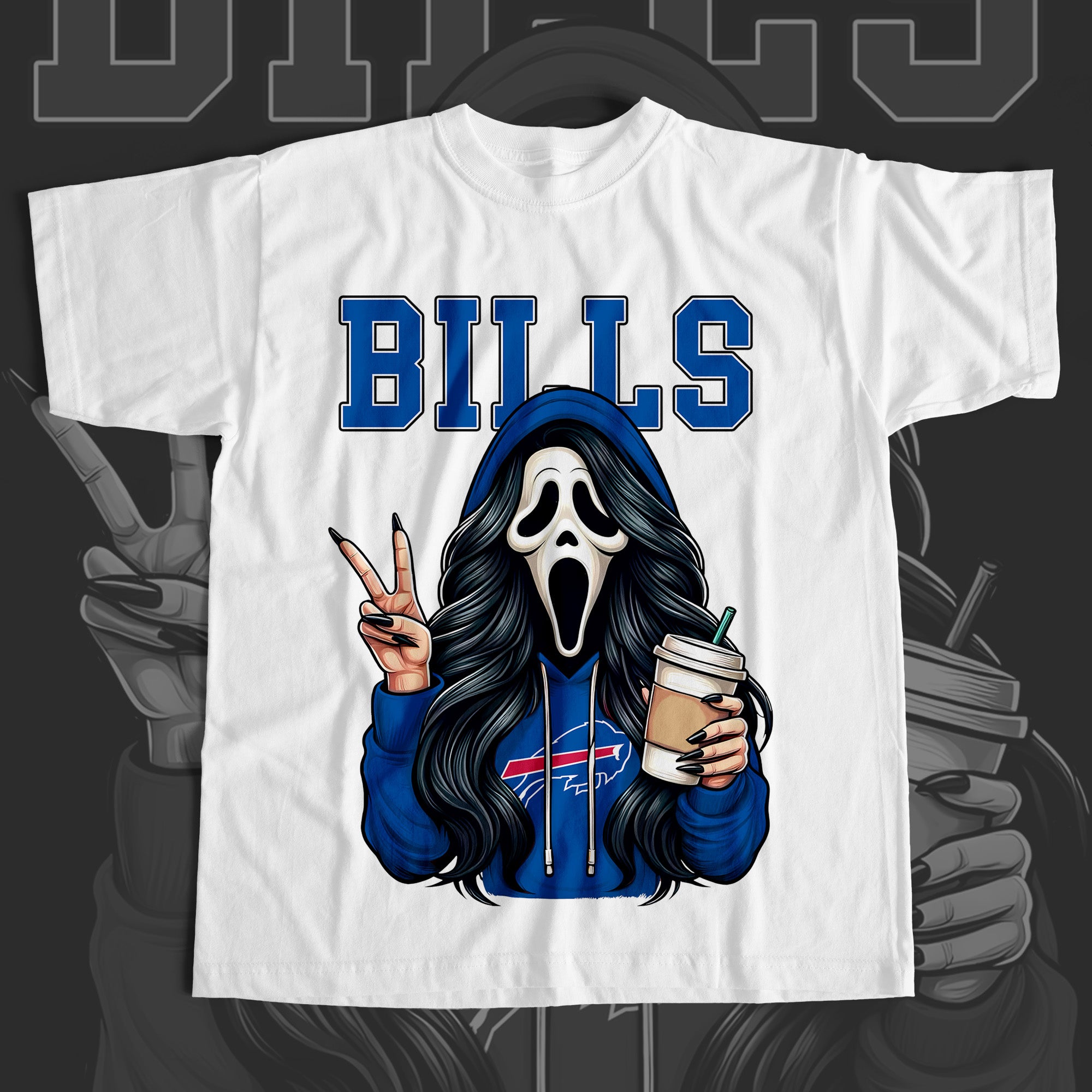 Ghostface Scream BILLS T-shirt