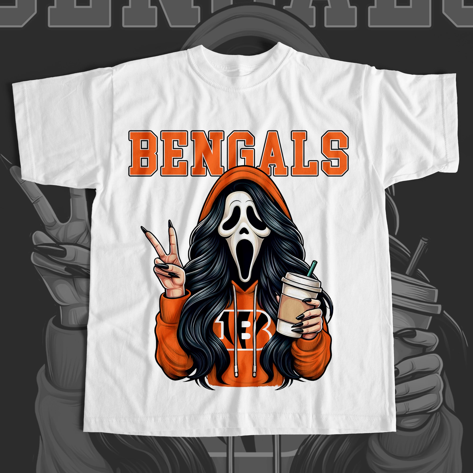 Ghostface Scream BENGALS T-shirt