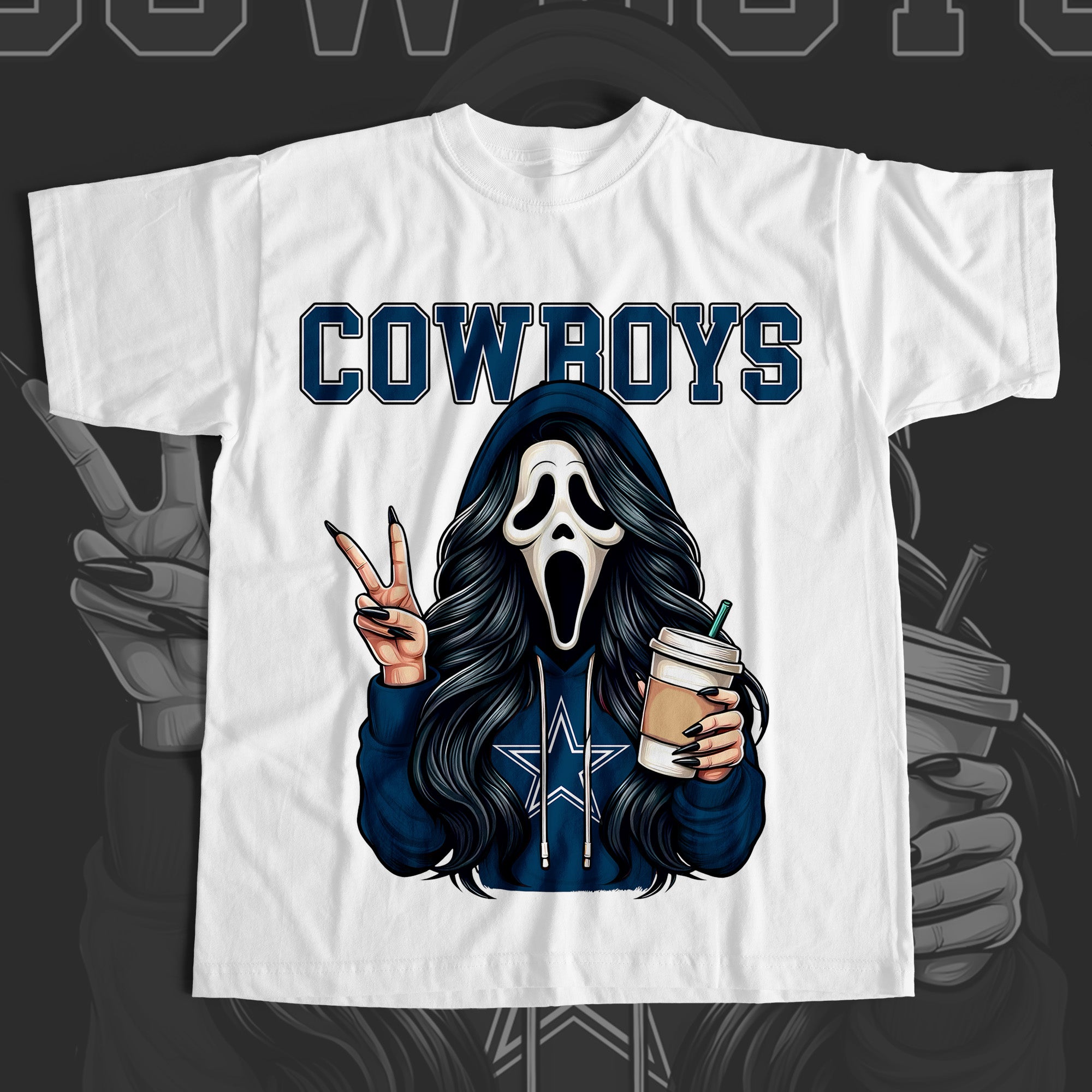 Ghostface Scream COWBOYS T-shirt